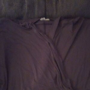 Elegant Short Sleeve Top in Rich Purple